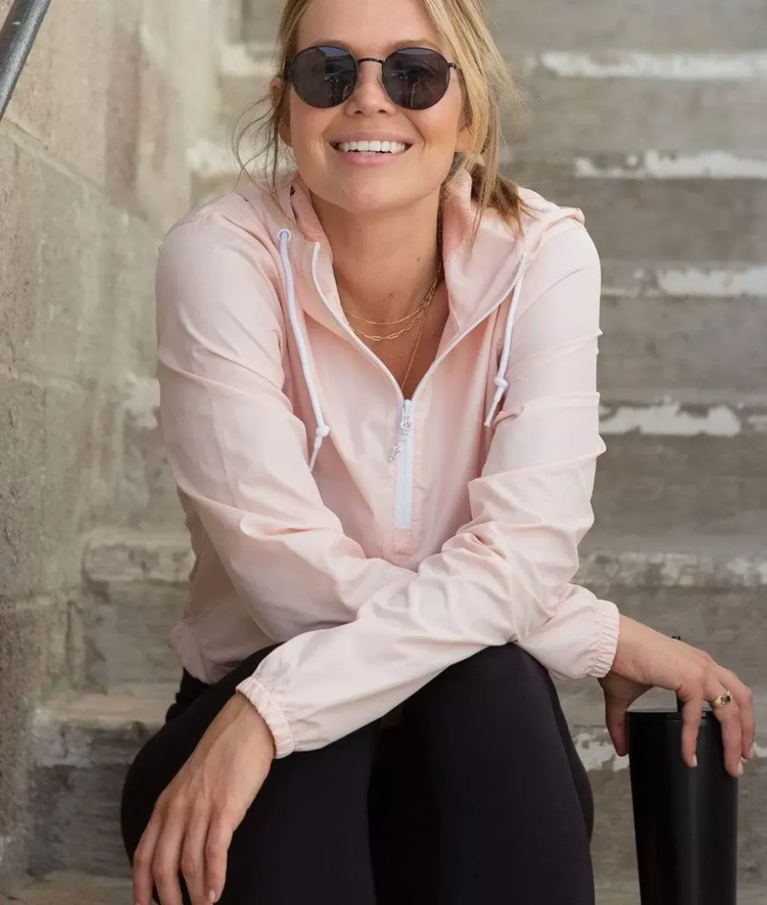 Women Nayked Apparel Tops>Women'S Lightweight Pullover Cropped Windbreaker
