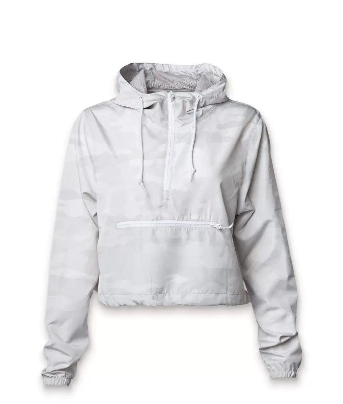 Women Nayked Apparel Tops>Women'S Lightweight Pullover Cropped Windbreaker