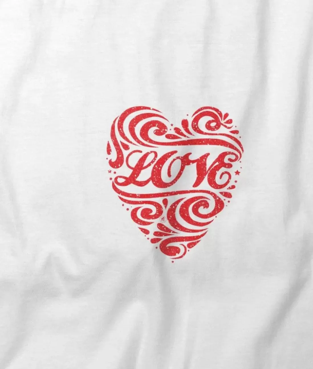 Women Nayked Apparel T-Shirts>Women'S Ridiculously Soft Deep V Graphic Tee | Love Script