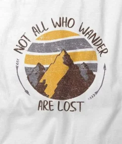 Women Nayked Apparel Tops>Women'S Ridiculously Soft Graphic Tee | Not All Who Wander Are Lost