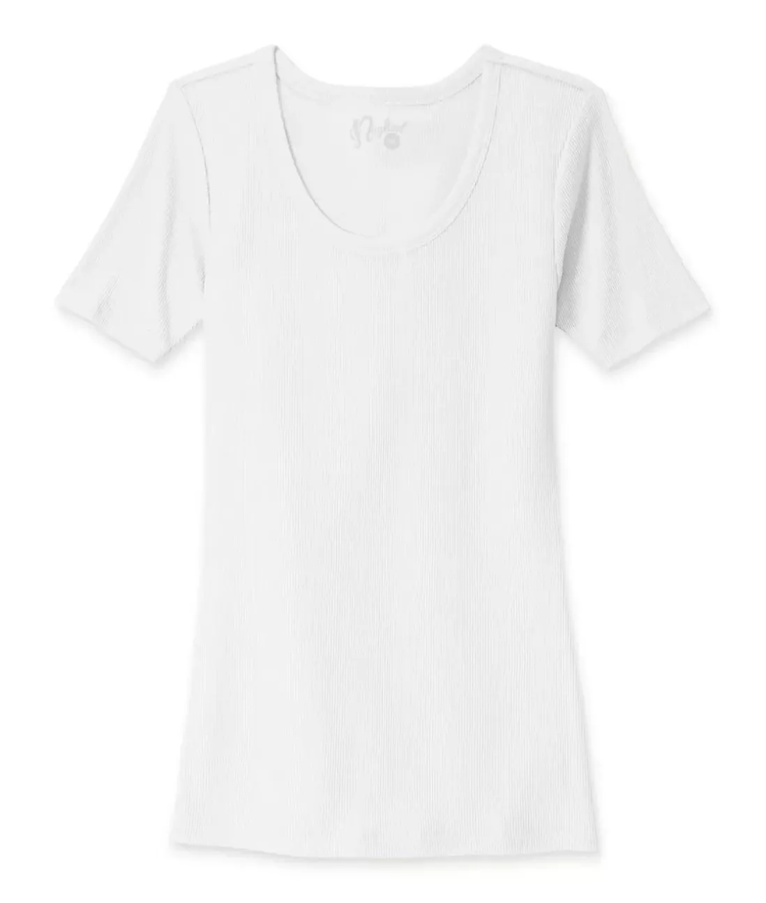 Women Nayked Apparel Tops>Women'S Ridiculously Soft Ribbed Scoop Neck Tee