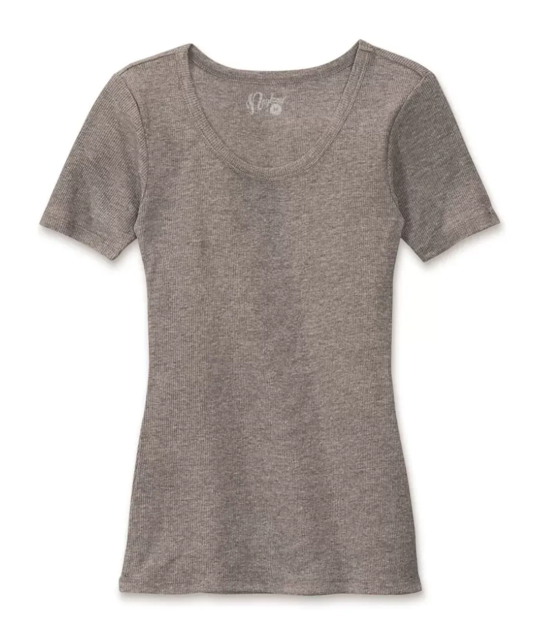 Women Nayked Apparel Tops>Women'S Ridiculously Soft Ribbed Scoop Neck Tee