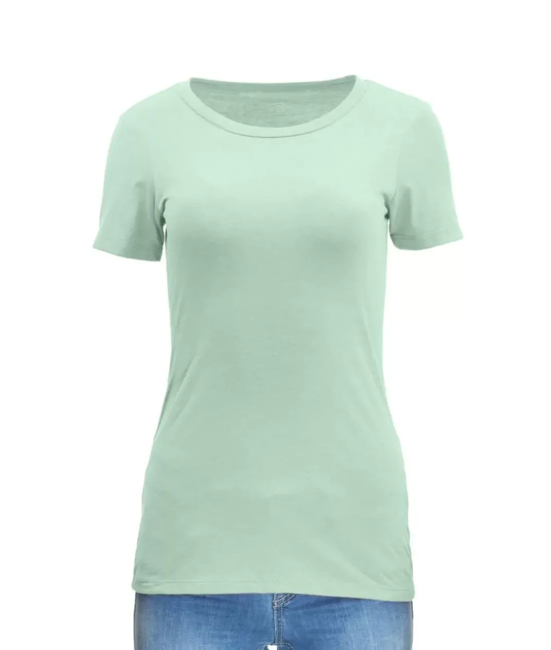 Women Nayked Apparel Tops>Women'S Ridiculously Soft Midweight Crew Neck T-Shirt