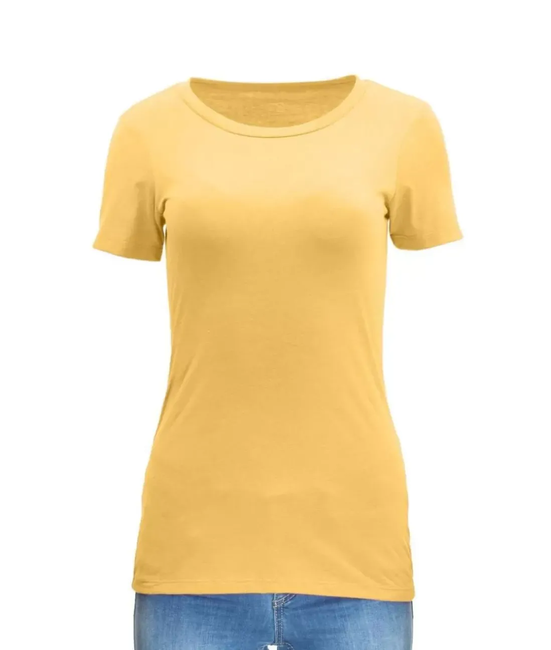 Women Nayked Apparel Tops>Women'S Ridiculously Soft Midweight Crew Neck T-Shirt