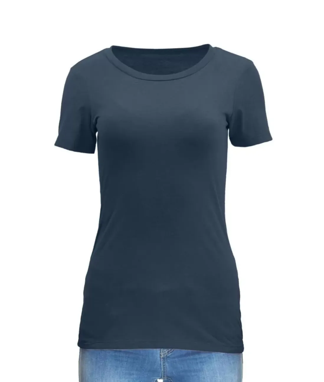 Women Nayked Apparel Tops>Women'S Ridiculously Soft Midweight Crew Neck T-Shirt