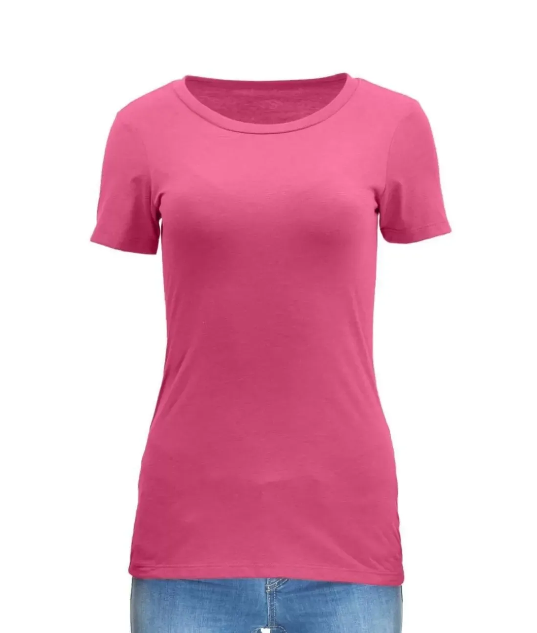 Women Nayked Apparel Tops>Women'S Ridiculously Soft Midweight Crew Neck T-Shirt