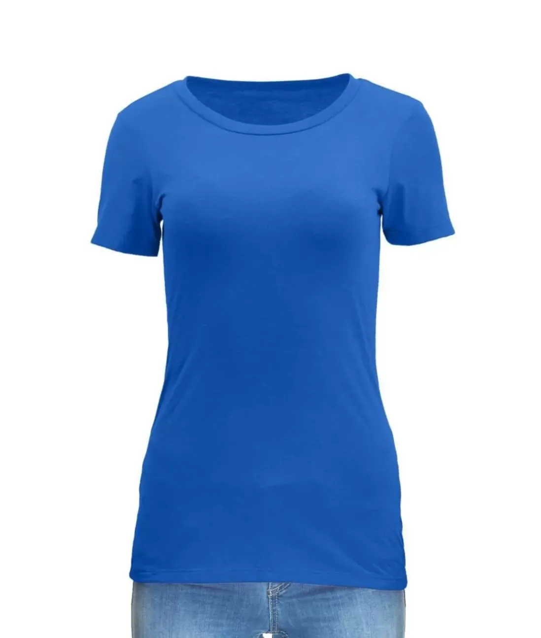 Women Nayked Apparel Tops>Women'S Ridiculously Soft Midweight Crew Neck T-Shirt
