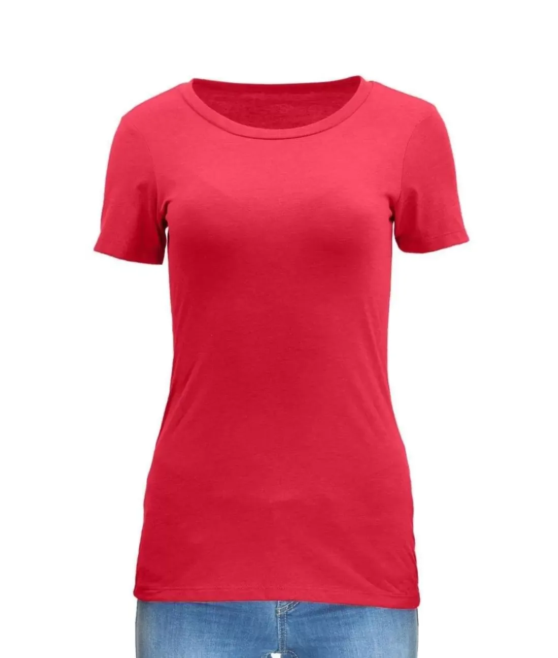 Women Nayked Apparel Tops>Women'S Ridiculously Soft Midweight Crew Neck T-Shirt