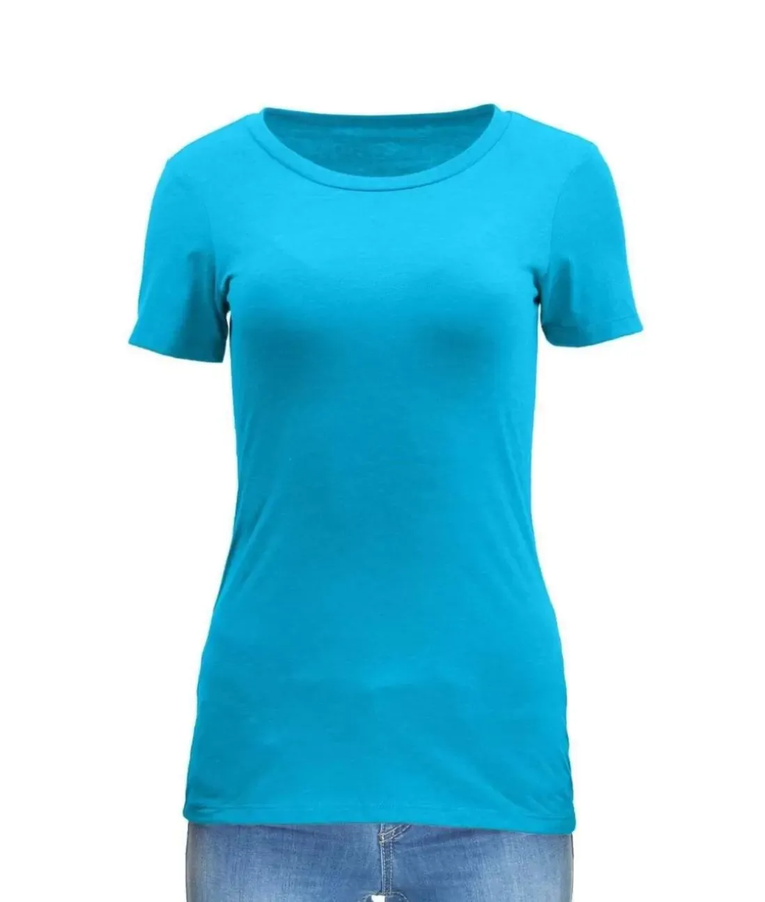 Women Nayked Apparel Tops>Women'S Ridiculously Soft Midweight Crew Neck T-Shirt