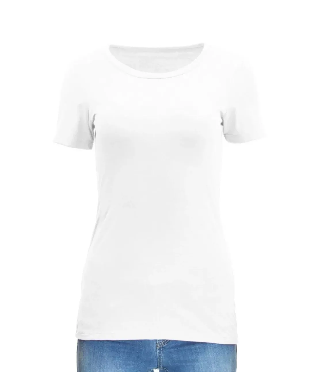 Women Nayked Apparel Tops>Women'S Ridiculously Soft Midweight Crew Neck T-Shirt