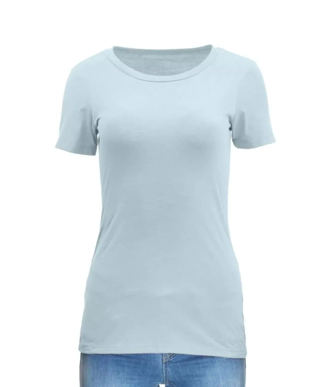 Women Nayked Apparel Tops>Women'S Ridiculously Soft Midweight Crew Neck T-Shirt