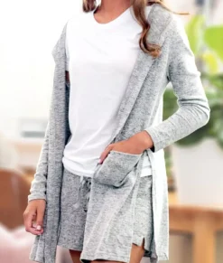 Women Nayked Apparel Tops>Women'S Ridiculously Soft Cuddle Fleece Lounge Cardigan
