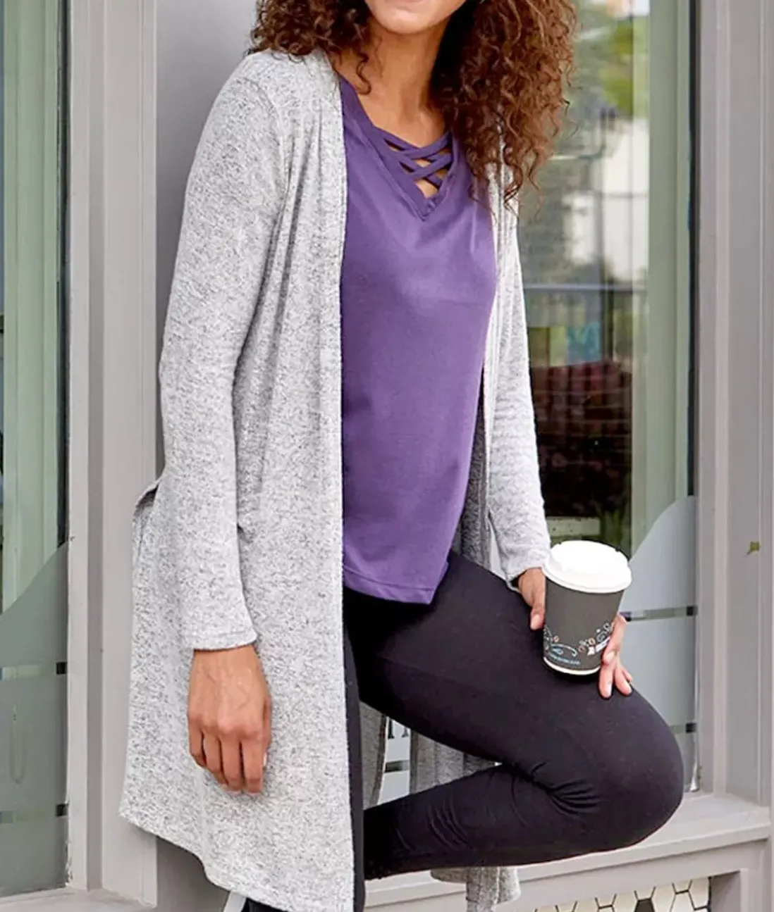 Women Nayked Apparel Tops>Women'S Ridiculously Soft Cuddle Fleece Lounge Cardigan