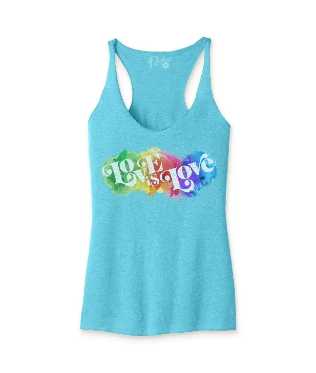 Women Nayked Apparel T-Shirts>Women'S Ridiculously Soft Lightweight Graphic Racerback Tank | Love Is Love