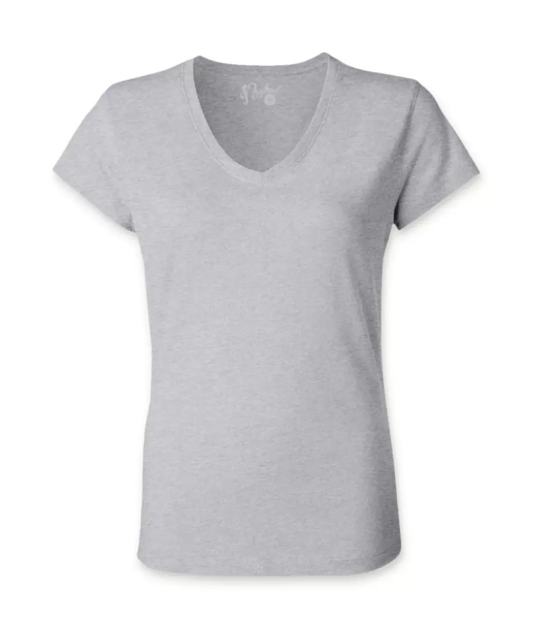 Women Nayked Apparel Tops>Women'S Ridiculously Soft 100% Cotton Fitted V-Neck T-Shirt
