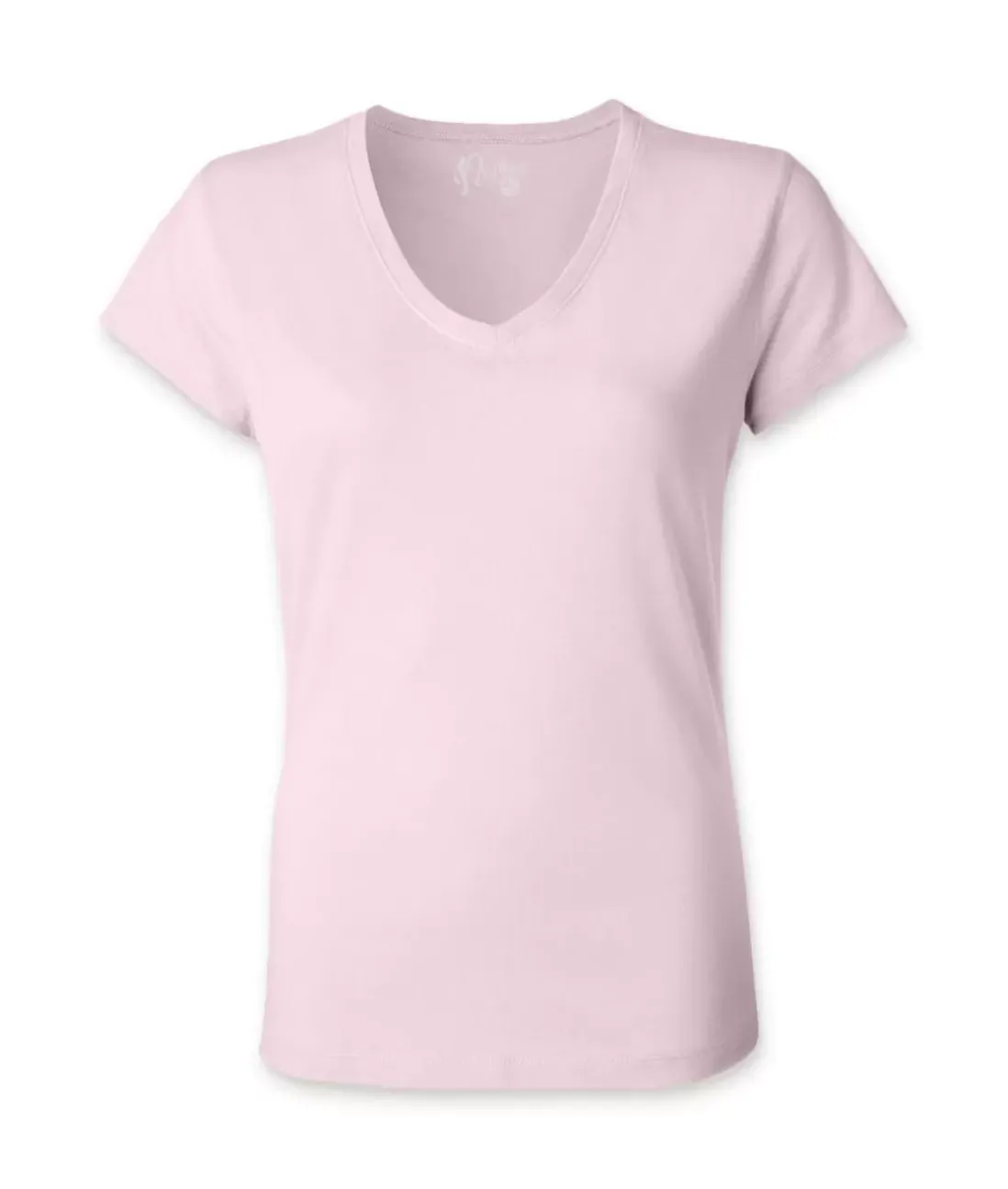 Women Nayked Apparel Tops>Women'S Ridiculously Soft 100% Cotton Fitted V-Neck T-Shirt