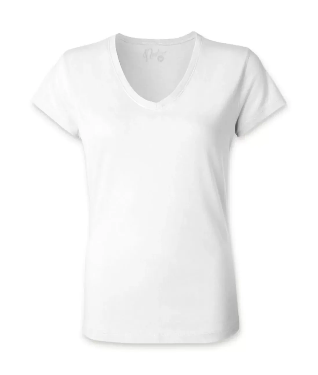 Women Nayked Apparel Tops>Women'S Ridiculously Soft 100% Cotton Fitted V-Neck T-Shirt