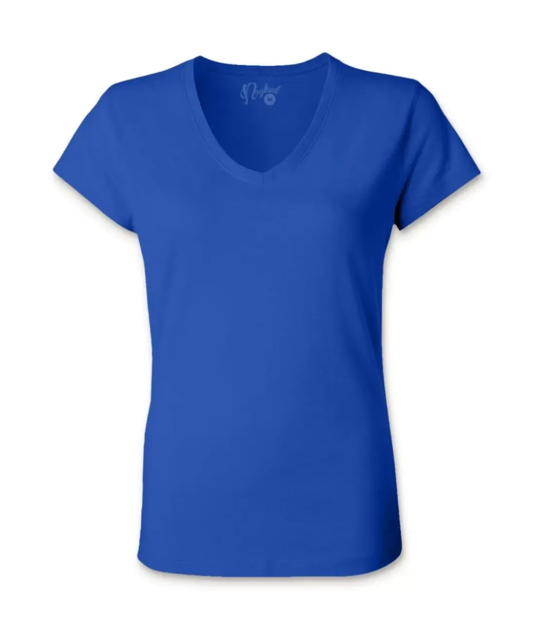 Women Nayked Apparel Tops>Women'S Ridiculously Soft 100% Cotton Fitted V-Neck T-Shirt