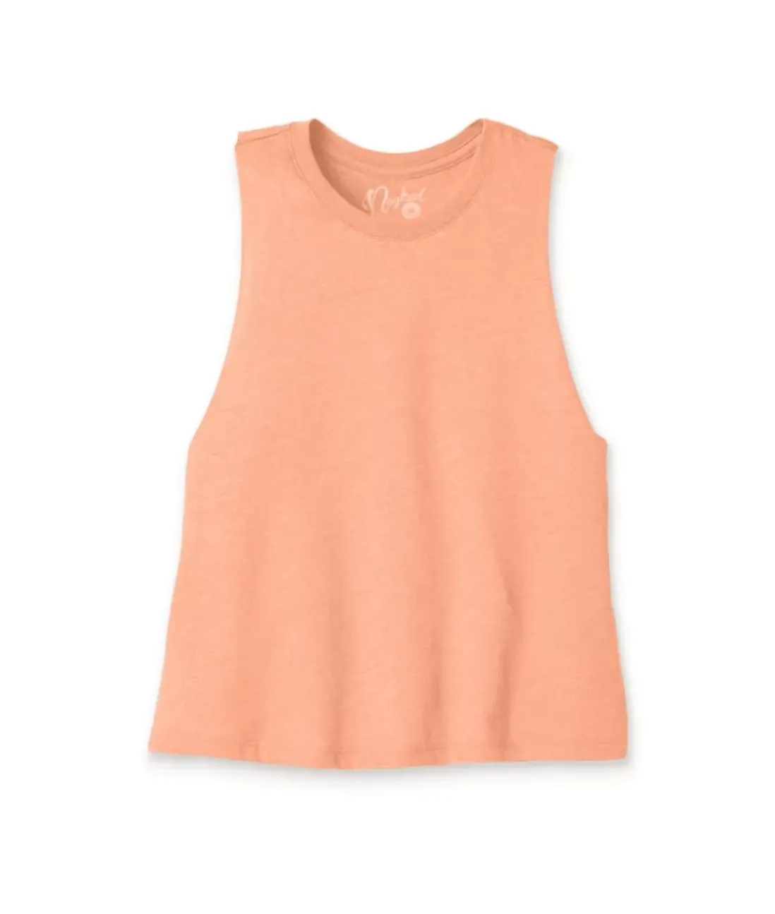 Women Nayked Apparel Tops>Women'S Ridiculously Soft Cropped Racerback Muscle Tank