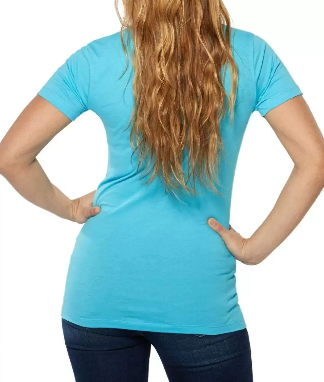 Women Nayked Apparel T-Shirts>Women'S Ridiculously Soft Deep V-Neck T-Shirt