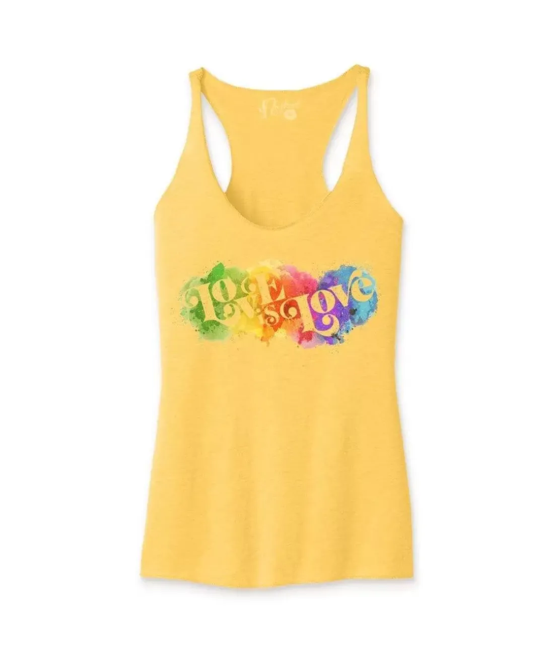 Women Nayked Apparel Tops>Women'S Ridiculously Soft Lightweight Graphic Racerback Tank | Love Is Love