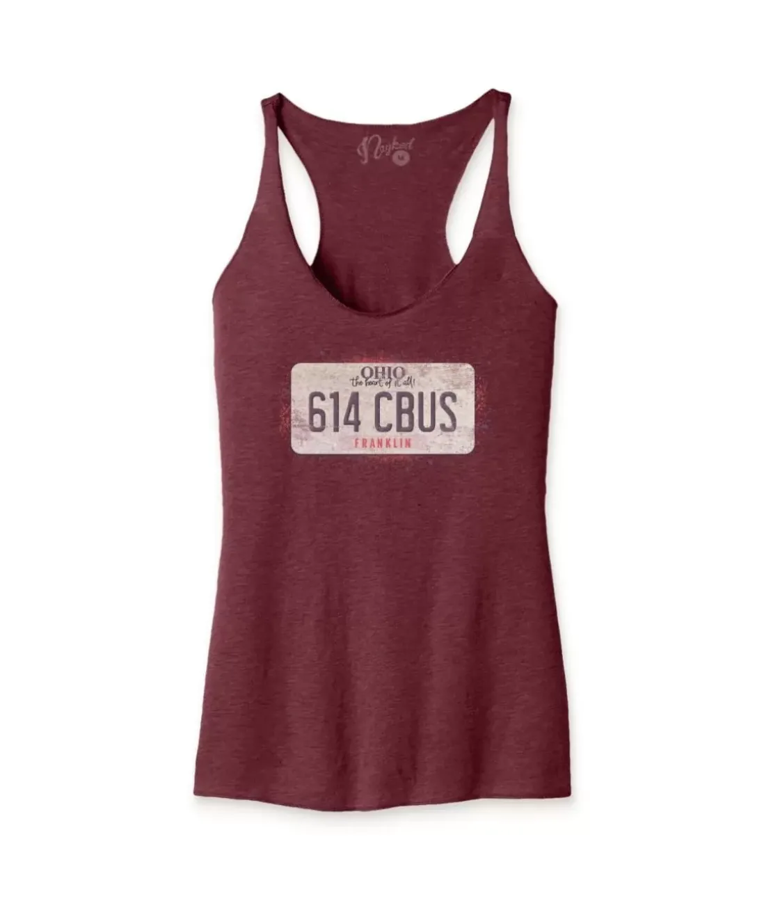 Women Nayked Apparel Tops>Women'S Ridiculously Soft Lightweight Racerback Graphic Tank | 614 Cbus