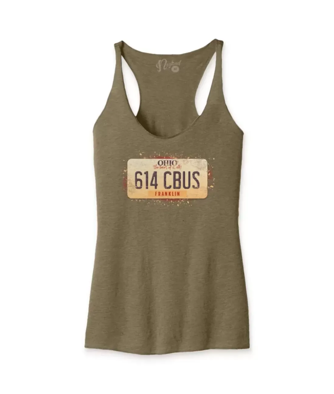 Women Nayked Apparel Tops>Women'S Ridiculously Soft Lightweight Racerback Graphic Tank | 614 Cbus