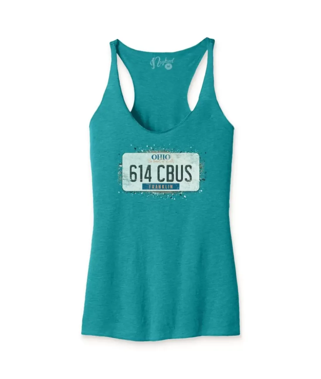 Women Nayked Apparel Tops>Women'S Ridiculously Soft Lightweight Racerback Graphic Tank | 614 Cbus