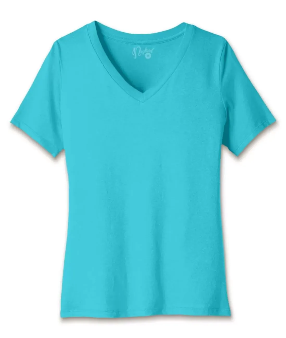 Women Nayked Apparel T-Shirts>Women'S Ridiculously Soft Relaxed Fit 100% Cotton V-Neck T-Shirt