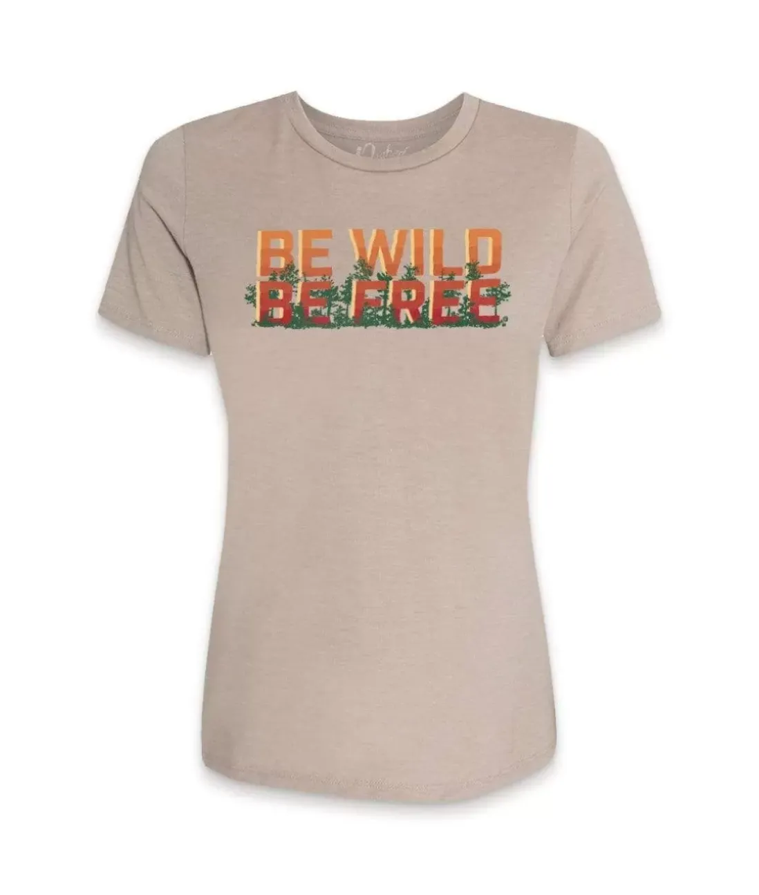 Women Nayked Apparel Tops>Women'S Ridiculously Soft Midweight Graphic Tee | Be Wild, Be Free