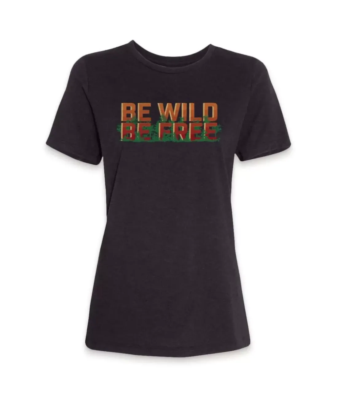 Women Nayked Apparel Tops>Women'S Ridiculously Soft Midweight Graphic Tee | Be Wild, Be Free