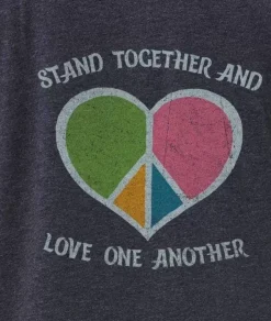 Women Nayked Apparel Tops>Women'S Ridiculously Soft Oversized Graphic Tee | Stand Together And Love One Another