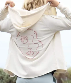 Women Nayked Apparel Hoodies & Sweatshirts>Women'S Ridiculously Soft Washed Full-Zip Graphic Hoodie | Empowered Women