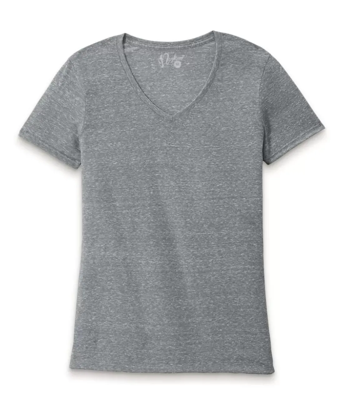 Women Nayked Apparel Tops>Women'S Ridiculously Soft Snow Heather V-Neck T-Shirt