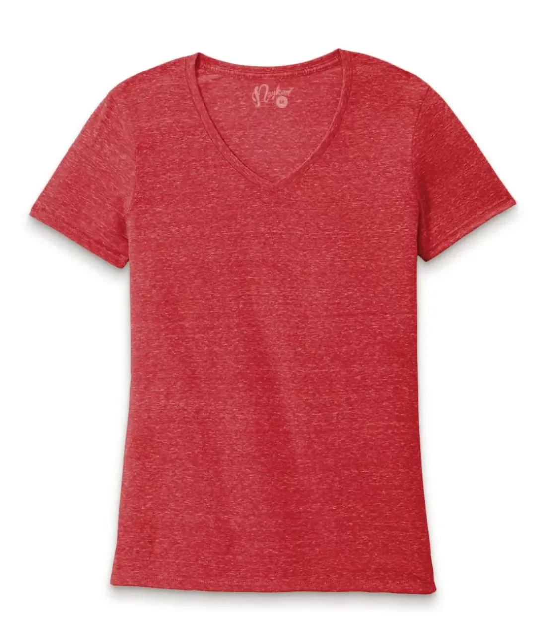 Women Nayked Apparel Tops>Women'S Ridiculously Soft Snow Heather V-Neck T-Shirt