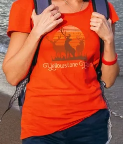 Women Nayked Apparel Tops>Women'S Ridiculously Soft Graphic Tee | Yellowstone Park