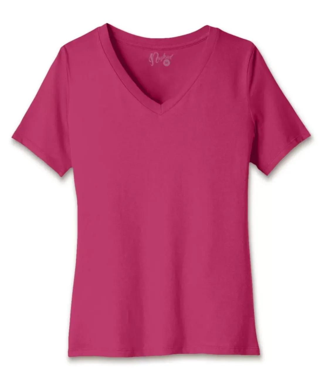 Women Nayked Apparel Tops>Women'S Ridiculously Soft Relaxed Fit 100% Cotton V-Neck T-Shirt