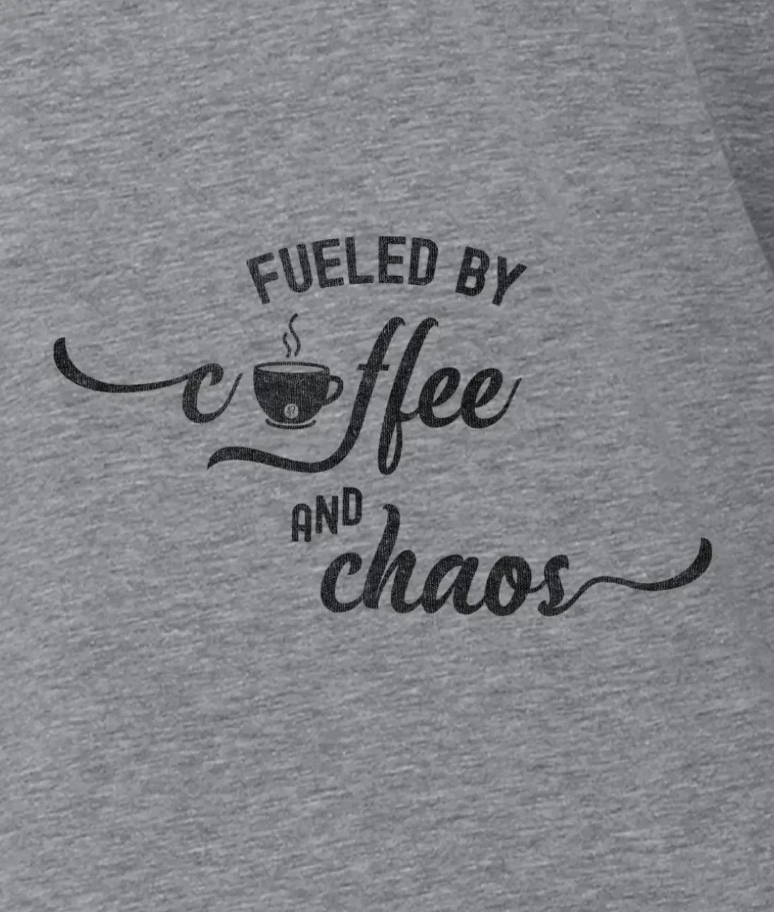 Women Nayked Apparel Tops>Women'S Ridiculously Soft Midweight Graphic Tee | Fueled By Coffee And Chaos