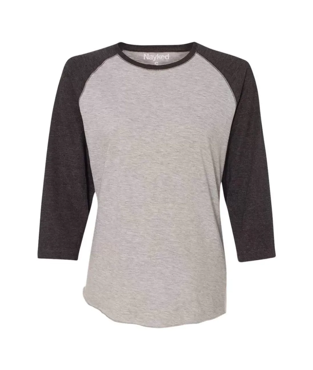 Women Nayked Apparel T-Shirts>Women'S Ridiculously Soft Midweight Baseball Tee