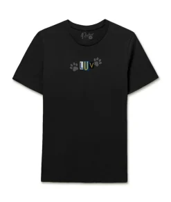 Women Nayked Apparel Tops>Women'S Soft Go-To Graphic Tee | Luv Paw Print