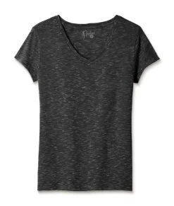 Women Nayked Apparel Tops>Women'S Soft Lightweight Marled V-Neck T-Shirt