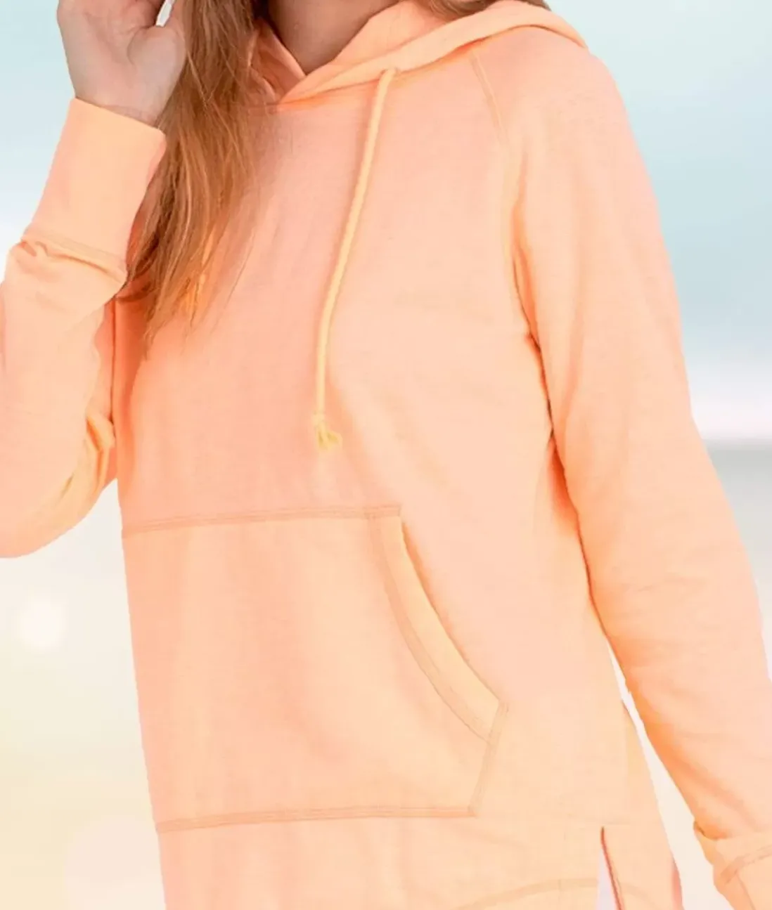 Women Nayked Apparel Athleisure>Women'S Soft Tunic Fleece Hoodie