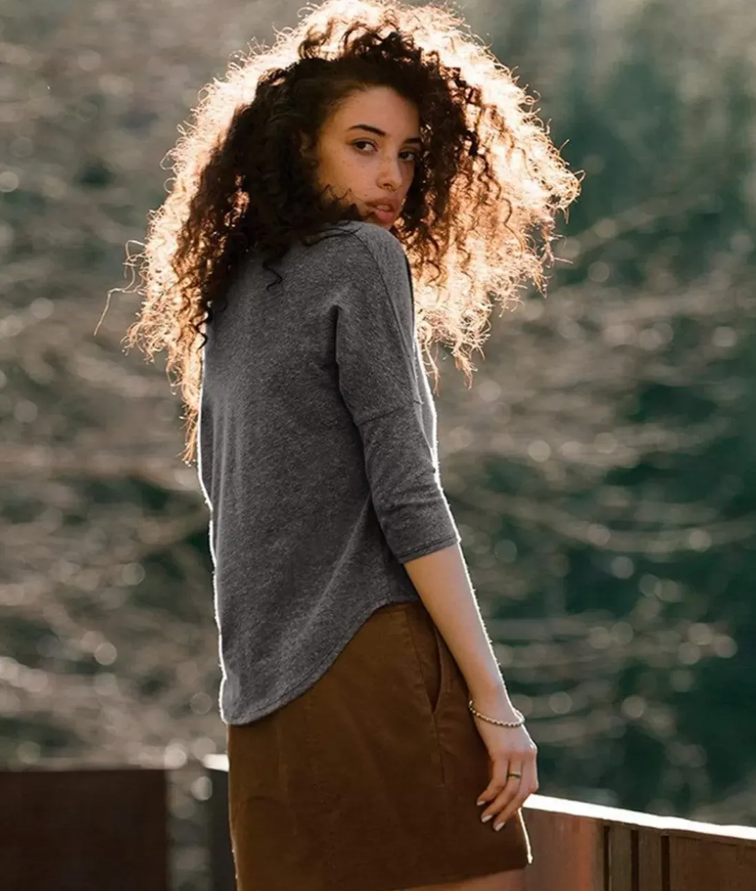 Women Nayked Apparel Tops>Women'S Vintage Dolman Scoop T-Shirt